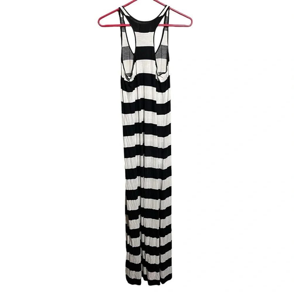 Denim & Supply Ralph Lauren Women's Maxi Dress Small Sleeveless Black & White - Picture 2 of 9